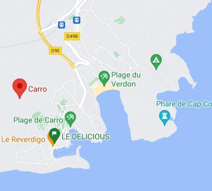 Bel Appartement Avec Terrasse - Plage De Carro A Pied Martigues Kültér fotó